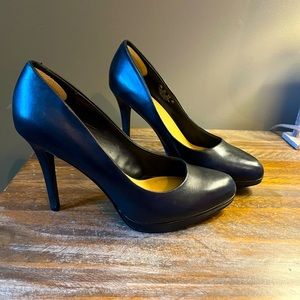 Black stiletto heels